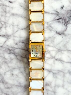 Vintage White Abalone Shell Watch